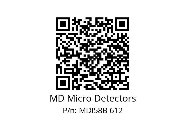  MDI58B1200Z5/30P10XXPA MD Micro Detectors MDI58B 612