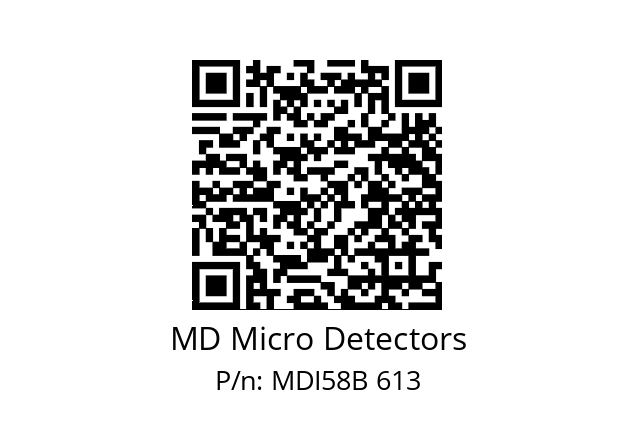  MDI58B1250Z5/30P10XXPA MD Micro Detectors MDI58B 613