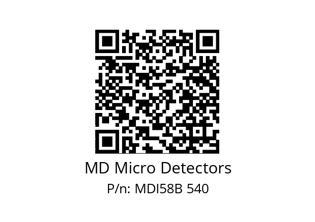  MDI58B500Z5/30P6XXPA MD Micro Detectors MDI58B 540