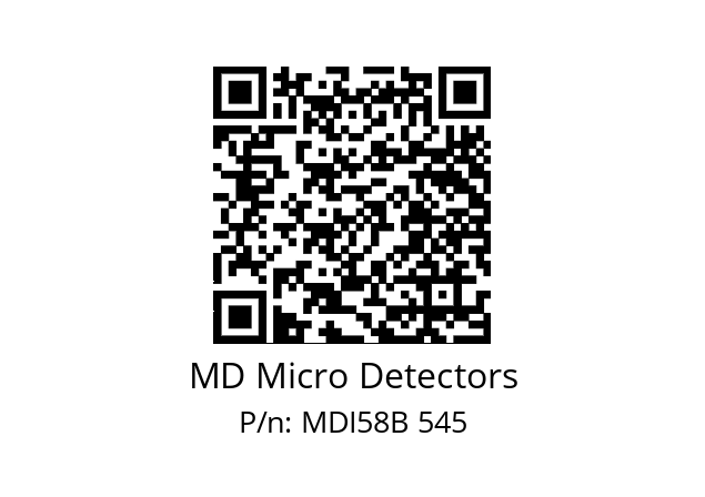  MDI58B750Z5/30P6XXPA MD Micro Detectors MDI58B 545