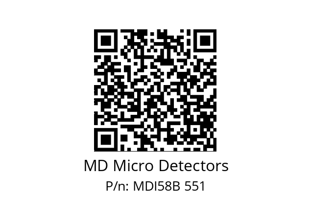  MDI58B1250Z5/30P6XXPA MD Micro Detectors MDI58B 551