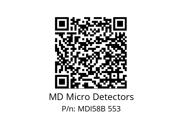  MDI58B1500Z5/30P6XXPA MD Micro Detectors MDI58B 553