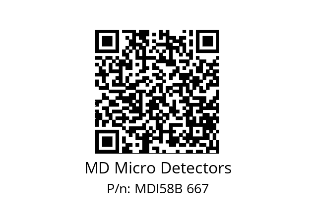  MDI58B625Z5/30P6SXPA MD Micro Detectors MDI58B 667