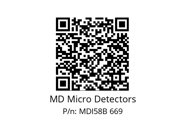  MDI58B750Z5/30P6SXPA MD Micro Detectors MDI58B 669