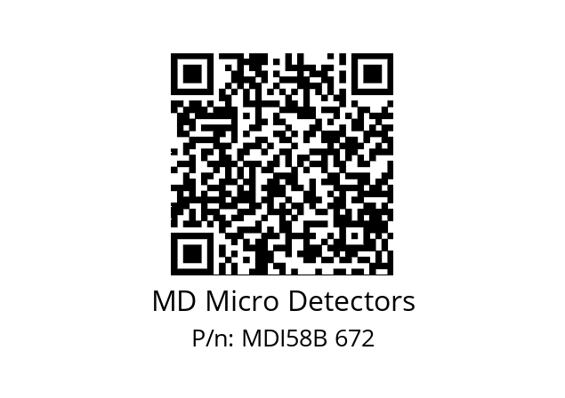  MDI58B1000Z5/30P6SXPA MD Micro Detectors MDI58B 672