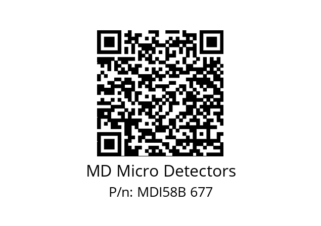  MDI58B1500Z5/30P6SXPA MD Micro Detectors MDI58B 677