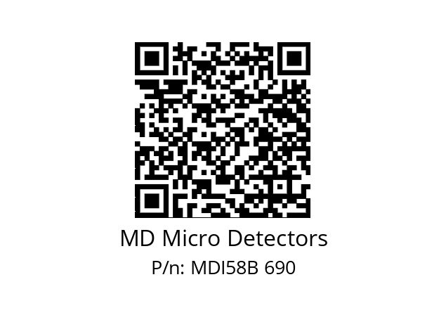  MDI58B256S5/30P10SXPA MD Micro Detectors MDI58B 690