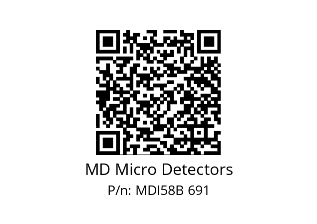  MDI58B300S5/30P10SXPA MD Micro Detectors MDI58B 691