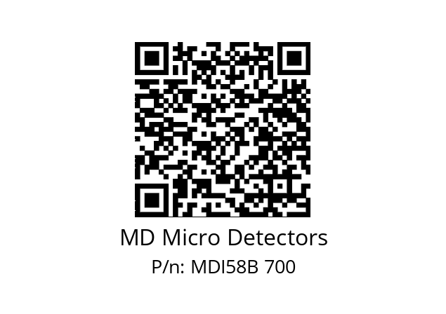  MDI58B750S5/30P10SXPA MD Micro Detectors MDI58B 700