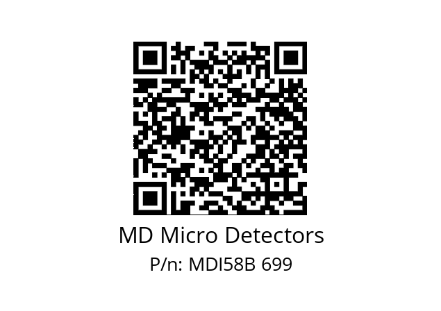  MDI58B720S5/30P10SXPA MD Micro Detectors MDI58B 699