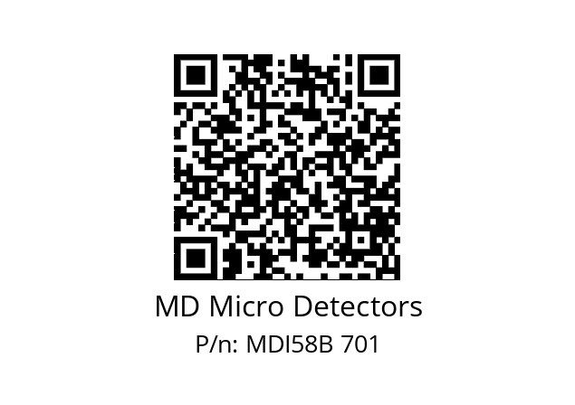  MDI58B800S5/30P10SXPA MD Micro Detectors MDI58B 701