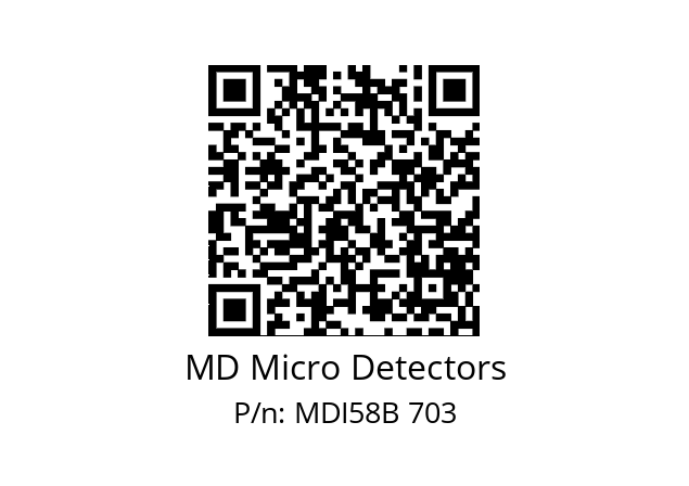  MDI58B1000S5/30P10SXPA MD Micro Detectors MDI58B 703