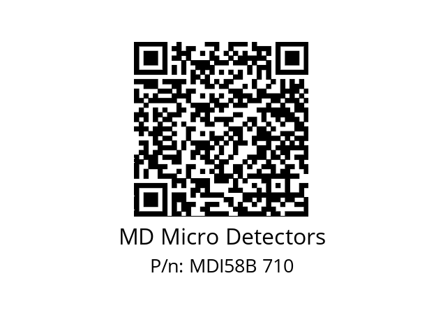  MDI58B1800S5/30P10SXPA MD Micro Detectors MDI58B 710