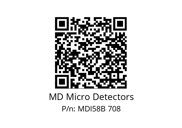  MDI58B1500S5/30P10SXPA MD Micro Detectors MDI58B 708