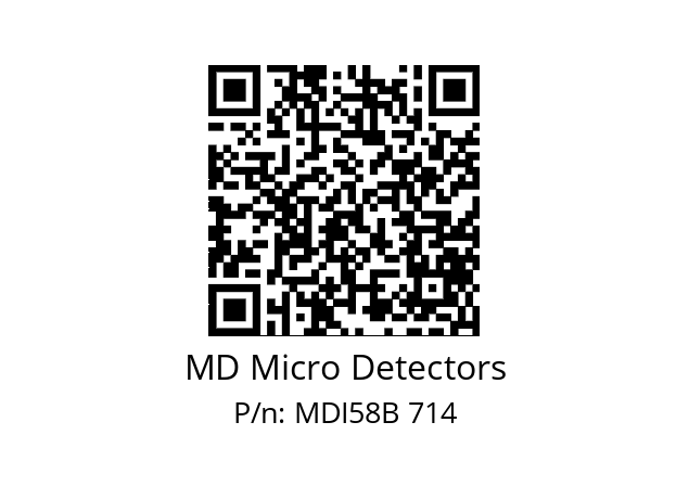  MDI58B100Z5/30P10SXPA MD Micro Detectors MDI58B 714