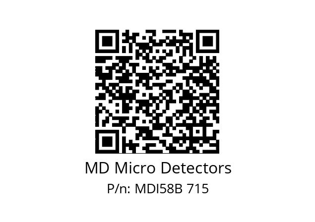  MDI58B120Z5/30P10SXPA MD Micro Detectors MDI58B 715