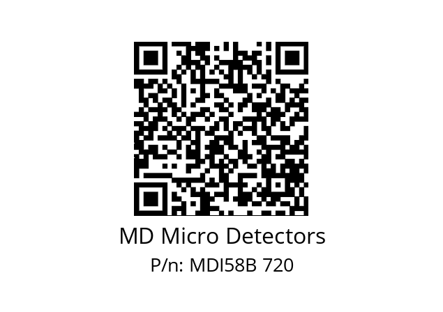  MDI58B250Z5/30P10SXPA MD Micro Detectors MDI58B 720