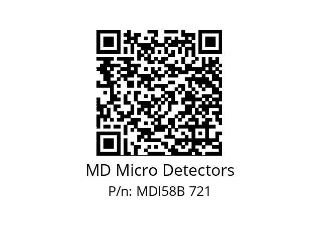  MDI58B256Z5/30P10SXPA MD Micro Detectors MDI58B 721