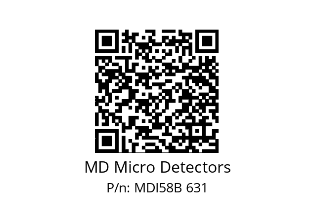  MDI58B400S5/30P6SXPA MD Micro Detectors MDI58B 631