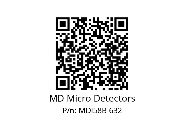  MDI58B480S5/30P6SXPA MD Micro Detectors MDI58B 632