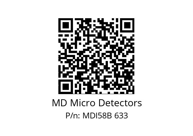  MDI58B500S5/30P6SXPA MD Micro Detectors MDI58B 633