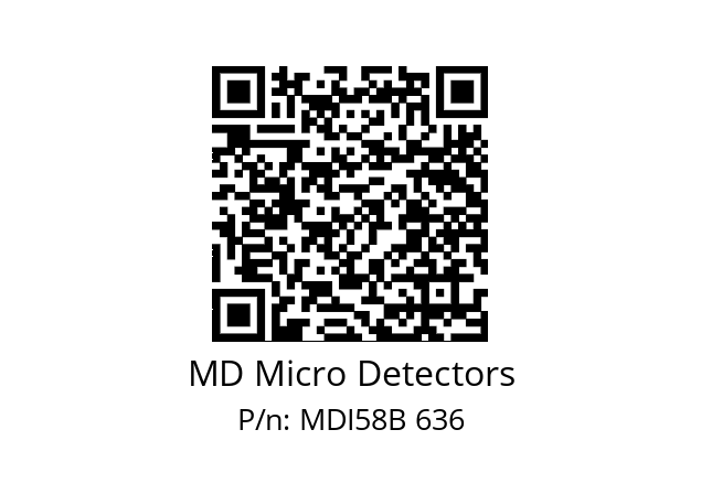  MDI58B625S5/30P6SXPA MD Micro Detectors MDI58B 636