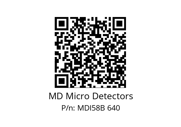  MDI58B900S5/30P6SXPA MD Micro Detectors MDI58B 640