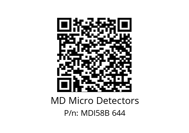  MDI58B1250S5/30P6SXPA MD Micro Detectors MDI58B 644