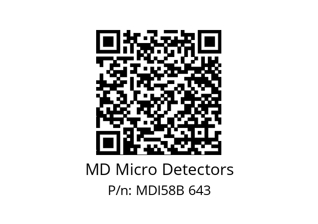  MDI58B1200S5/30P6SXPA MD Micro Detectors MDI58B 643