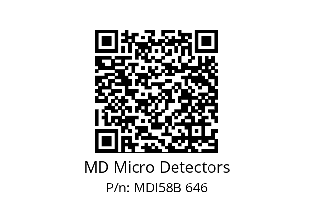  MDI58B1500S5/30P6SXPA MD Micro Detectors MDI58B 646