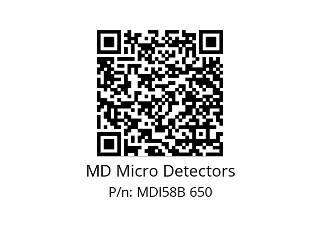  MDI58B2048S5/30P6SXPA MD Micro Detectors MDI58B 650