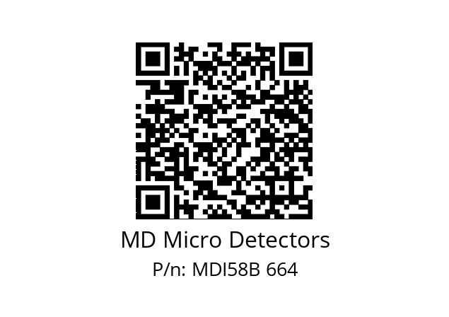  MDI58B500Z5/30P6SXPA MD Micro Detectors MDI58B 664