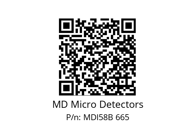  MDI58B512Z5/30P6SXPA MD Micro Detectors MDI58B 665