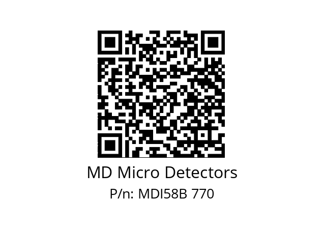  MDI58B1500S5/30L6XXPA MD Micro Detectors MDI58B 770