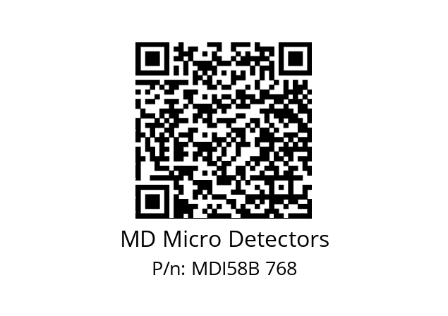  MDI58B1250S5/30L6XXPA MD Micro Detectors MDI58B 768