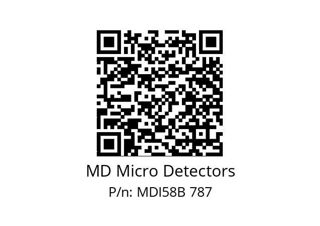  MDI58B480Z5/30L6XXPA MD Micro Detectors MDI58B 787