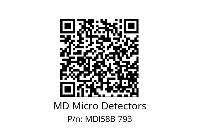  MDI58B750Z5/30L6XXPA MD Micro Detectors MDI58B 793