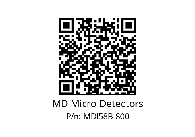  MDI58B1440Z5/30L6XXPA MD Micro Detectors MDI58B 800