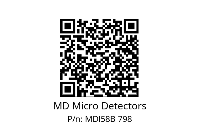  MDI58B1200Z5/30L6XXPA MD Micro Detectors MDI58B 798