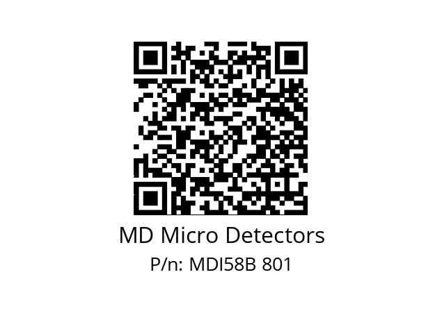  MDI58B1500Z5/30L6XXPA MD Micro Detectors MDI58B 801