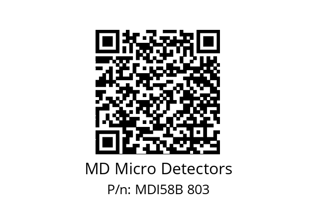  MDI58B1800Z5/30L6XXPA MD Micro Detectors MDI58B 803