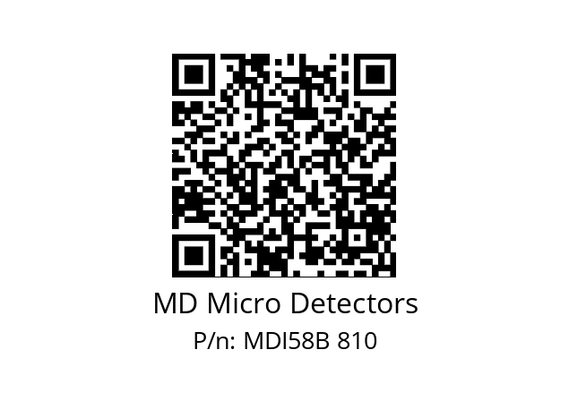  MDI58B150S5/30L10XXPA MD Micro Detectors MDI58B 810