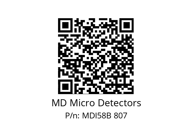  MDI58B100S5/30L10XXPA MD Micro Detectors MDI58B 807