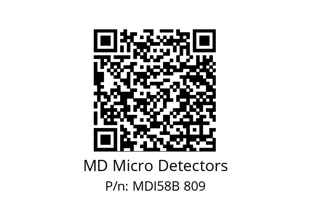  MDI58B128S5/30L10XXPA MD Micro Detectors MDI58B 809