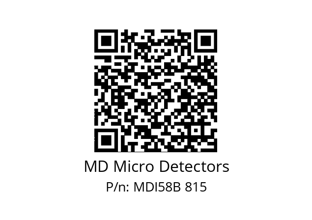  MDI58B300S5/30L10XXPA MD Micro Detectors MDI58B 815