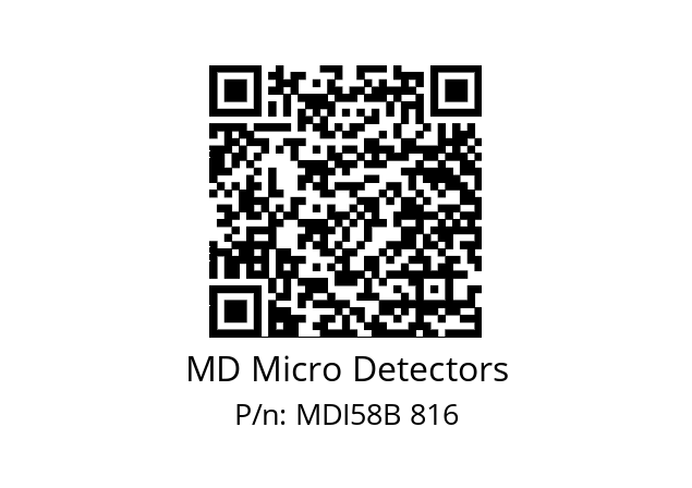  MDI58B360S5/30L10XXPA MD Micro Detectors MDI58B 816