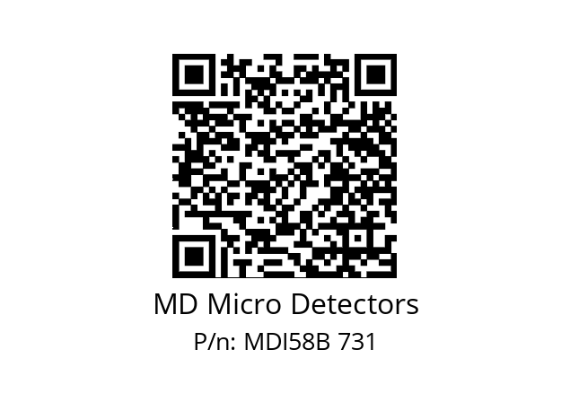  MDI58B750Z5/30P10SXPA MD Micro Detectors MDI58B 731