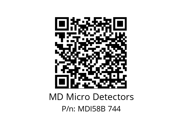  MDI58B2500Z5/30P10SXPA MD Micro Detectors MDI58B 744