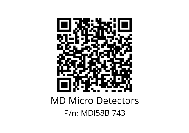  MDI58B2048Z5/30P10SXPA MD Micro Detectors MDI58B 743