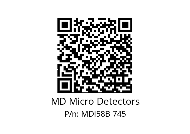  MDI58B100S5/30L6XXPA MD Micro Detectors MDI58B 745